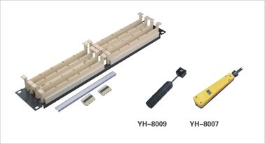 중국 Etherne 광섬유 110 막는 교차 접속 체계 YH4022를 위한 패치 패널/110 패치 패널 협력 업체
