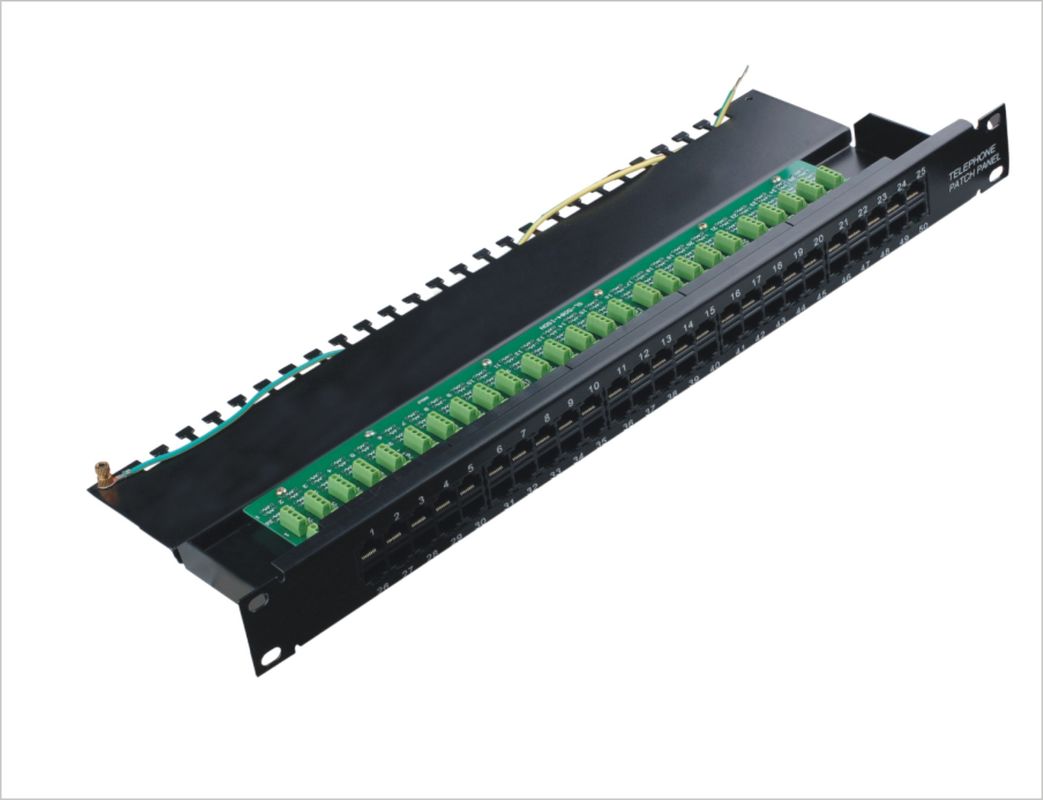 Cat3 50 항구 음성 가정 네트워크 패치 패널 크로네 광학 섬유 패치 패널 YH4004