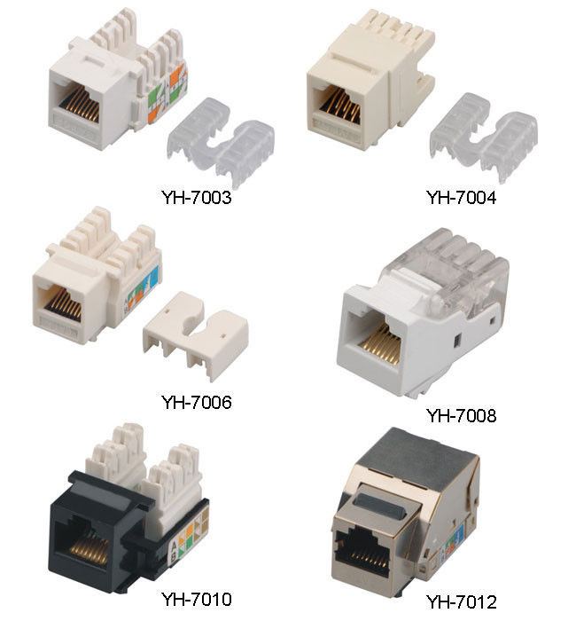 Cat.5E RJ45 네트워크 요지 잭 크로네 180 정도 8P8C 모듈라 잭 높 믿을 수 있는 YH7004