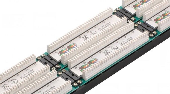 전자 계산소 YH4015를 위한 UTP 48 항구 패치 패널 2U AMP 유형 Cat5e 패치 패널