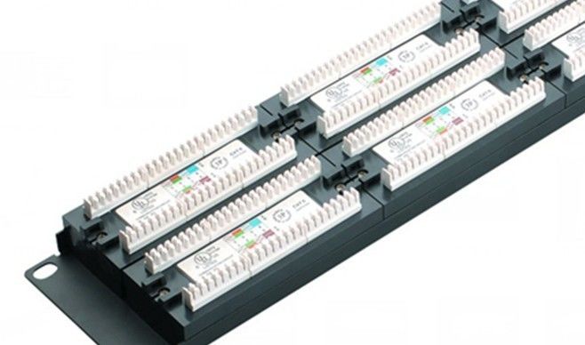 Cat6 UTP 네트워크 패치 패널 48port 2U AMP 이더네트 패치 패널 0.4 - 0.7mm 지휘자 YH4016